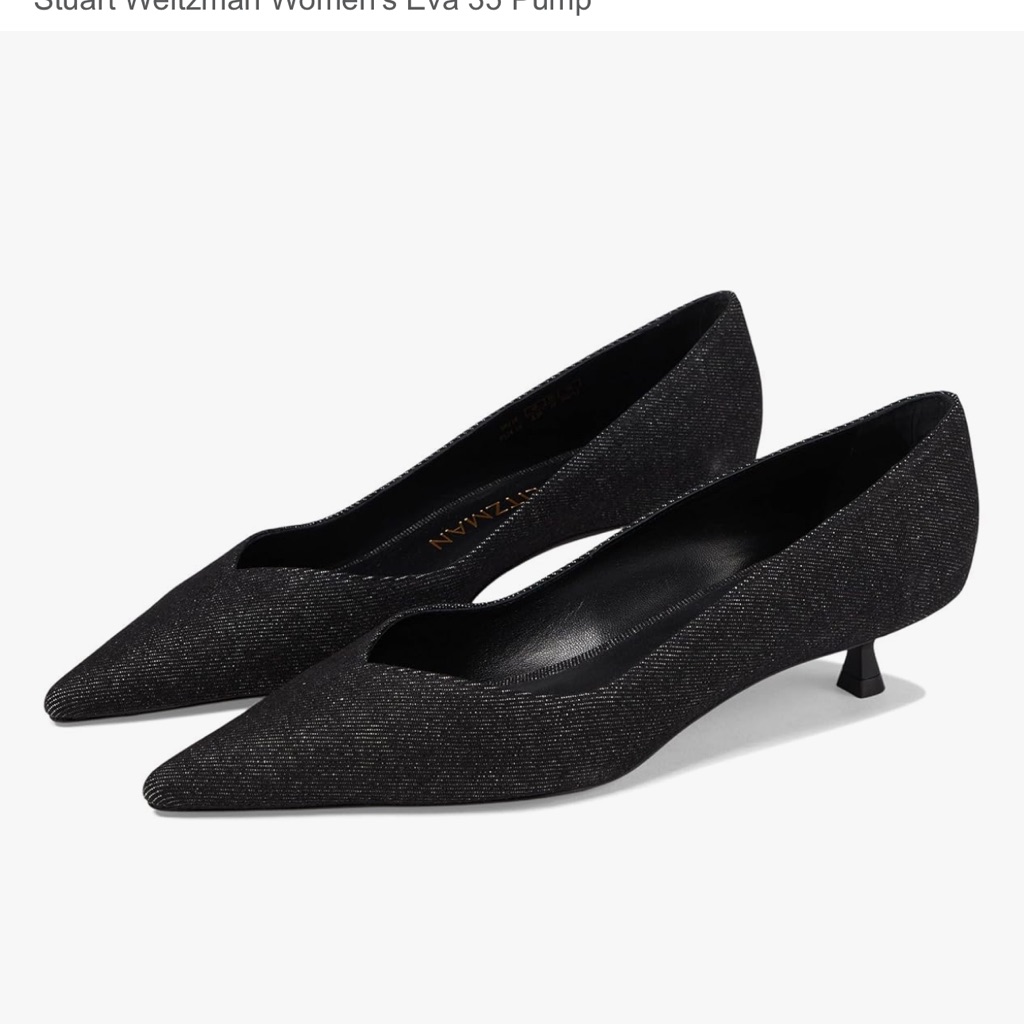 Stuart Weitzman Black Heels Elegant Design